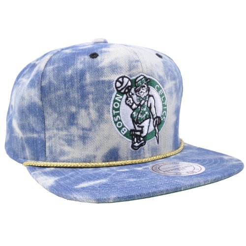 Mitchell & Ness NBA Celtics Logo Basketball Acid Wash Hat