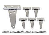 QCAA Stainless Steel Heavy Tee Hinge, 4" x 3-1/8" x