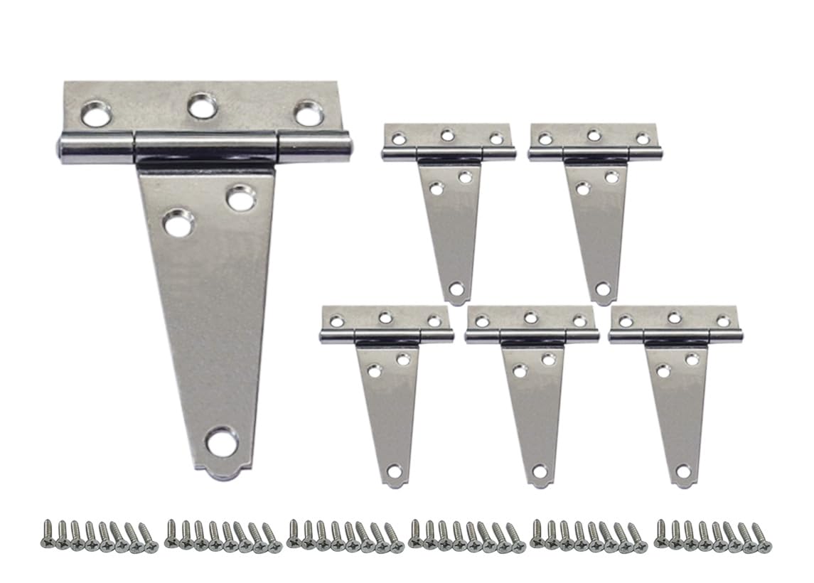 QCAA Stainless Steel Heavy Tee Hinge, 4" x 3-1/8" x