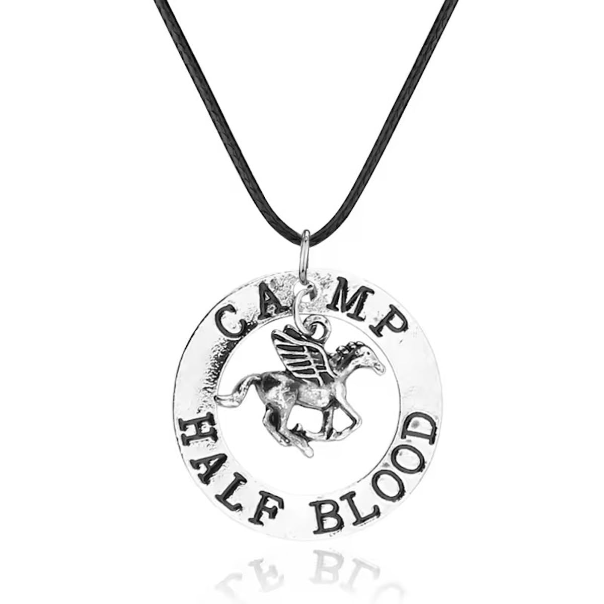 Beaux Bijoux The Last Olympian Camp Half-Blood Percy Jackson Pegasus Zeus Half Blood Necklace - Percy Jackson Pendant Cosplay