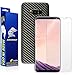 Armorsuit MilitaryShield Black Carbon Fiber Skin Wrap Film + HD Clear Screen Protector for Samsung Galaxy S8+ - Anti-Bubble Film