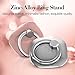 Finger Ring Stand, ESR Ring Holder/ Finger Grip/Kickstand/ Mount Universal [Washable] [Removable] Zinc Alloy Finger Loop for iPhone 7 / 7 plus / 6s / 6 Galaxy S8 S8+ S7 Edge, Silver
