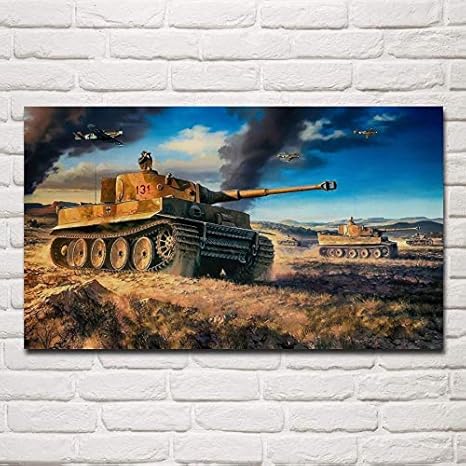 Amazon.de: JXGG Tiger Panzer Fantasie Wohnzimmer Dekoration Home Art