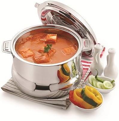 WARMEO Lava Plus Stainless Steel Casserole, 2000 ml, Silver