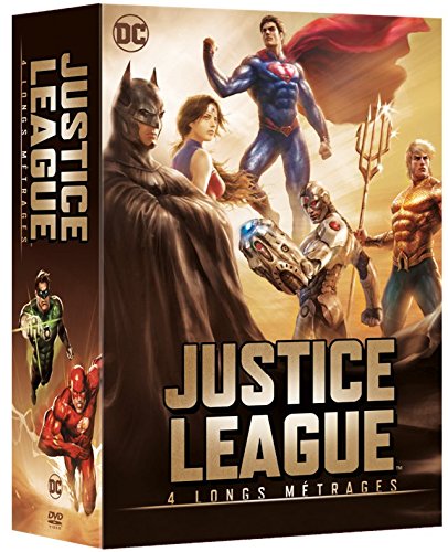 Justice League - 4 Longs Métrages : Le Paradoxe Flashpoint + Le TrÃ´ne De L'atlantide + Dieux Et Monstres + Vs Les Teen Titans - Pack