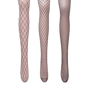 AONER 2 stuks / 3 stuks netpanty dames zwart mesh kousen vrouwen netkousen visnet panty sokken kous