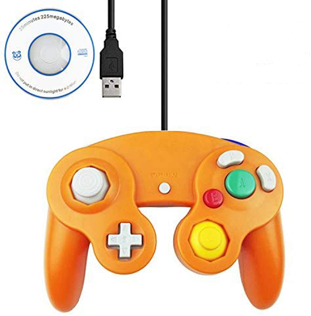 Mekela USB Wired Controller, Classic Gamepad for NGC Windows PC MAC (USB Orange)