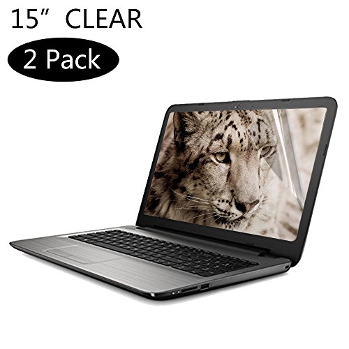 Laptop Screen Protector, 2pcs 15.6 inch Laptop Crystal Clear Screen Protector, Notebook Computer Screen Guard Protector for HP/DELL/Asus/Acer/Sony/Samsung/Lenovo/Toshiba etc, Display 16:9