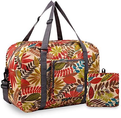 Wandf Foldable Travel Duffel Bag Carryon Luggage Sports Gym Weekend Tote Bag Water Resistant Nylon for Women 1 Wandf Foldable Travel Duffel Bag Carryon Luggage Sports Gym Weekend Tote Bag Water Resistant Nylon for Women