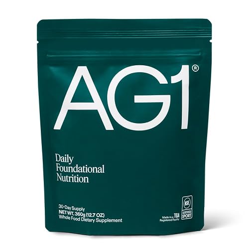 AG1 Greens Powder Refill Pouch – 75 Vitamins, Multivitamin & Probiotic ...