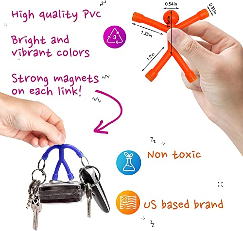 MAGMEN STEM Magnetic Travel Toys 10PC, Airplane Car Road Trip, Stocking Stuffers Fidget Sensory Toys for Kids 3 Years and Older