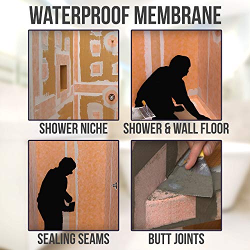 Waterproofing Membrane 8mils Thick 216.8 Sq Ft Polyethylene Tile