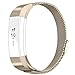 AK for Fitbit Alta HR Bands Milanese Stainless Steel Small Large Magnetic Closure, Adjustable Alta HR/Alta Accessories Metal Bands Straps for Fitbit Alta HR 2017/ Fitbit Alta 2016 (Champagne, Small)