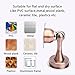 HaloVa Magnetic Door Stop Stainless Steel Door Stopper, Door Holder Doorstop, 3M Double-Sided Adhesive Tape No Need to Drill, Black