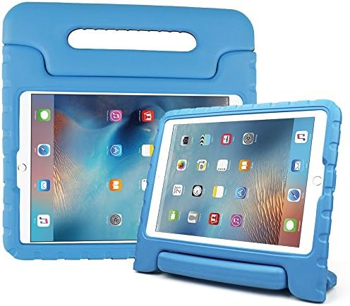Reekow New iPad 9.7 Inch 2017 / iPad Air 2 / iPad Air Case - Kids Friendly Light Weight Shock Proof Convertible Handle Stand Cover for Apple New iPad 9.7" 2017 Model, iPad Air 2, iPad Air (Blue)