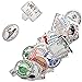 60-Pcs PVC Stickers Vinyl Postmark Laptop Car Decals Waterproof Sunlight-Proof Durable for Cars Motorbikes Luggage Skateboard Decor