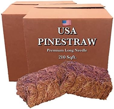 USA PINE STRAW - PREMIUM LONG NEEDLE - PINE SRAW MULCH - 420 Sqft.