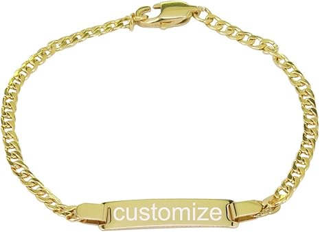customized baby bracelet gold