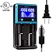 Universal Battery Charger, Keenstone Fast Smart Charger LCD Display for Rechargeable Batteries Ni-MH Ni-Cd AA AAA Li-ion LiFePO4 IMR 10440 14500 16340 18650 RCR123A 26650