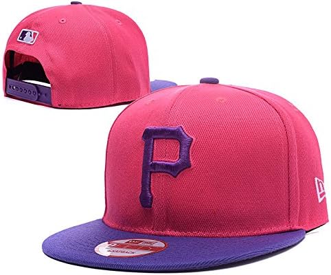 MLB Pittsburgh Pirates Logo Stretch Pink Adjustable Cap