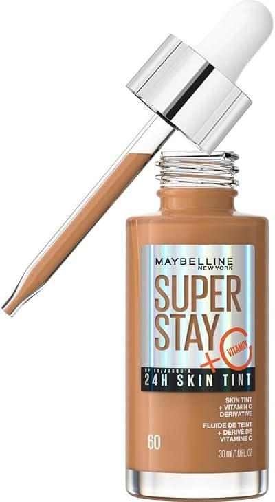 Maybelline Super Stay Skin Tint Foundation Vitamin C 60 Shade 24H Vegan
