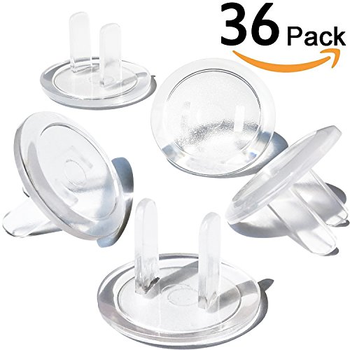 CalMyotis Outlet Covers, Child Proofing Transparent Outlet Plugs, Electrical Outlet Cover Baby Proof Safety (36Pack) - Thumbnail 7