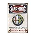 66Retro Alfa Romeo Parking Only, Vintage Retro Metal Tin Sign, Wall Decorative Sign, 20cm x 30cm