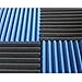 12 Pack Wedge Foam Blue Charcoal 1 Inch x 12