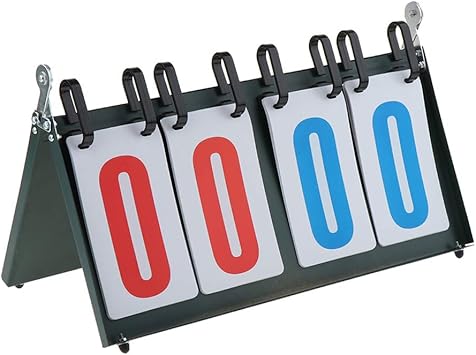 Amazon 2桁 スコアボード 得点板 見やすい 組み立て簡単 競技 サッカー バスケットボール 卓球 得点ボード 青 赤 Dynwave 得点板 スポーツタイマー