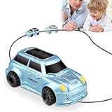 HUIBUDCH Magic Inductive Truck Toy Cars Magic Mini Car Children's Birthday Toy Gift [Follows Black Line] for Kids (Blue)