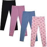 Stylish Girls Leggings Set Comfortable, Durable, and Versatile Pack of 4 with Unique Patterns
