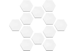 Saricho Ceramic White Coral Frag Plugs Base, Round/Hexagon 50mm, 12pcs