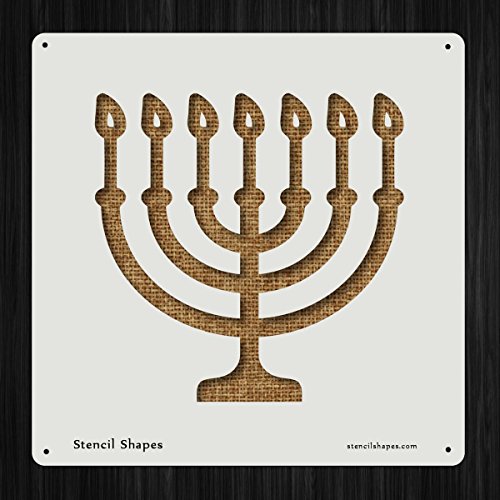 Menorah Candle Candles Celebrate Festive Style 12757 DIY Plastic Stencil Acrylic Mylar Reusable