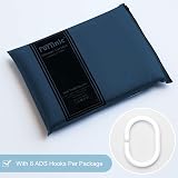 Furlinic Navy Shower Curtain Anti Mould Waterproof 90x180cm Polyester view 7