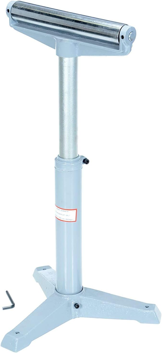 Vestil STAND-H 14" Horizontal Deluxe Roller Stand, 23" - 38-1/2" Height, 1760 lbs Capacity: Adjustable Roller Stand: Industrial & Scientific