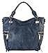 Diophy Soft PU Leather Tote Accented with Studded Décor and Zippered Pocket on Both Side Womens Purse Handbag OB-3728