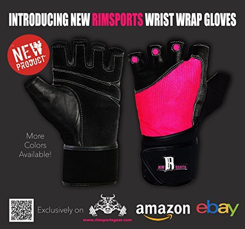 image for RIMSports Weight Lifting Gloves for Gym - Gym Gloves w/Washable Ideal 