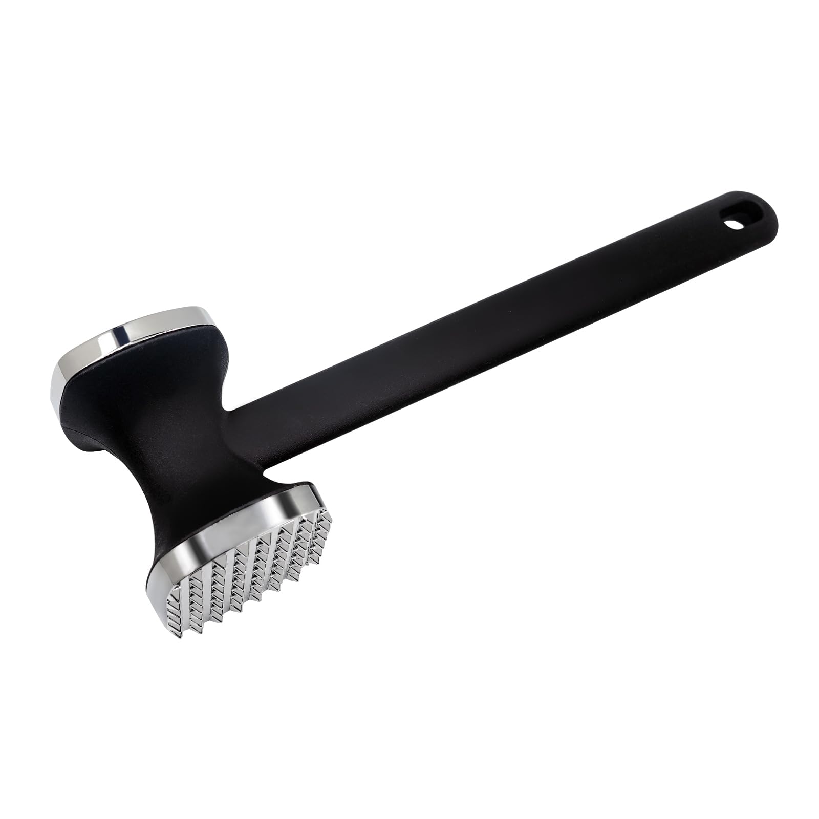 SyiXute 1 Pcs Meat Tenderizer Hammer,Double-Sided Stainless Steel Meat Tenderiser,Minced Meat Hammer with Non-Slip Handle for Steak,Chicken,Poultry,Beef,Tool Used for Kitchen & BBQ