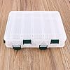 Yosoo-Double-Sided-12-Compartment-Waterproof-Visible-Plastic-Clear-Fishing-Lure-Bait-Hooks-FishingTackle-Accessory-Storage-Box-Case-Container