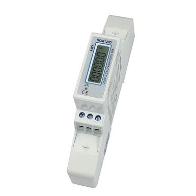 SDM120D - digitaler LCD Wechselstromzähler/Stromzähler für Hutschiene mit S0