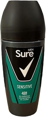 Sure Men Sensitive Anti-Perspirant Deodorant 50ml Roll-On 3 Pack view 2