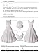Anni Coco Women's Classy Audrey Hepburn 1950s Floral Lace Vintage Swing Dress