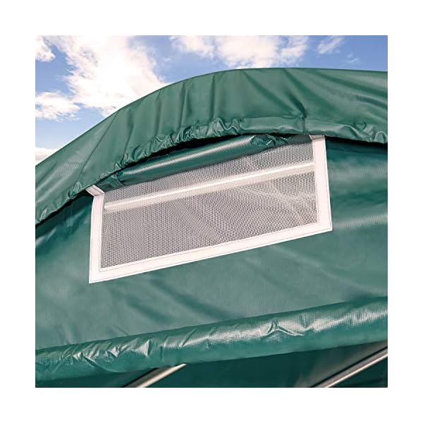 TOOLPORT Box Cavalli 3,3x6 m, Robusto Telo Verde in PVC ca. 550g/m², Protezione per Cavalli, Pecore, Riparo per Animali Marca: TOOLPORT TOOLPORT Box Cavalli 3,3x6 m, Robusto Telo Verde in PVC ca. 550g/m², Protezione per Cavalli, Pecore, Riparo per Animali