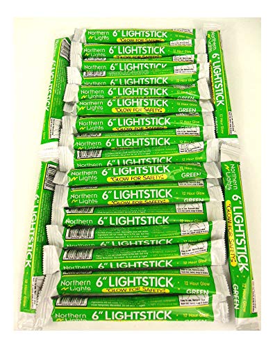 Lot of 20 Emergency Light Sticks 12 Hour Green Disaster Survival Camping Hiking