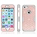 iPhone 7 Case, Anna Shop Studded Rhinestone 3in1 Shockproof Hybrid [Heavy Duty] Full body Protective Case, Hard PC+Silicone Protective High Impact Defender Case Cover For Apple iPhone 7