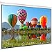 VIVO 100 inch Diagonal Projector Screen | 16:9 Projection HD Manual Pull Down (PS-M-100) primary
