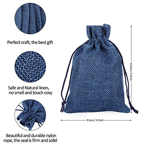 HHOOMY 24 Adventskalender zum Befüllen Selbstbefüllen Geschenktasche,24 Zahlen-Aufklebern Sackleinen Beutel für den Adventskalender zum Basteln und Befüllen, Weihnachten Basteltasche