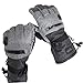 CAMYOD Men Ski Gloves, Winter Warm Waterproof Breathable Snow Gloves with Balaclava Set for Snowboard, Snowmobile in Cold Weather. (M)