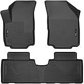 Husky Liners Weatherbeater Floor Mats | Fits 2018-2024 GMC Terrain | Front & 2nd Row, 3-pc Black - 95151