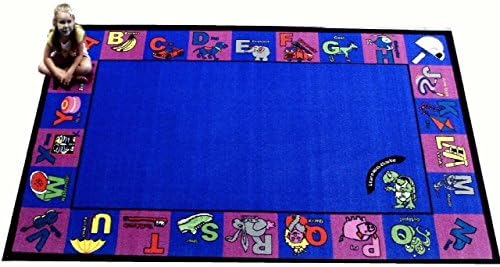 Kids World Carpets Kids World Alphabet Charlie Multicolor Nylon Machine-tufted Area Rug (5' x 8')